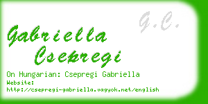 gabriella csepregi business card